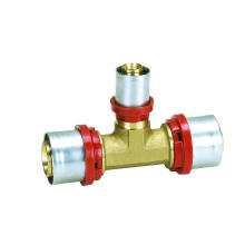 Th (raccord à pression) du té réducteur (Hz8511) pour tuyau Pex-Al-Pex, tuyau en plastique, tuyau de chauffage